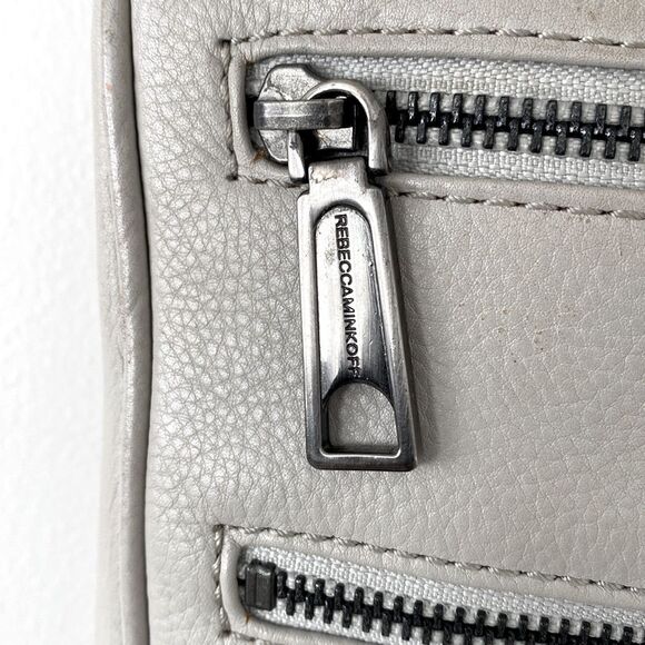 Rebecca Minkoff Tope Leather Shoulder Crossbody Bag Chain Studs Moto Boho Fringe - Picture 8 of 13